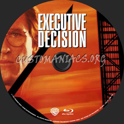 Executive Decision blu-ray label