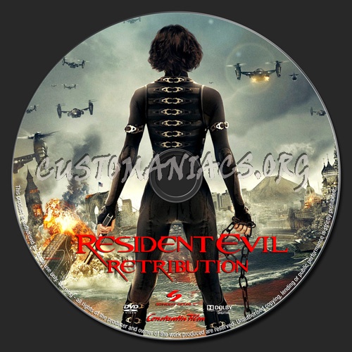 Resident Evil Retribution dvd label