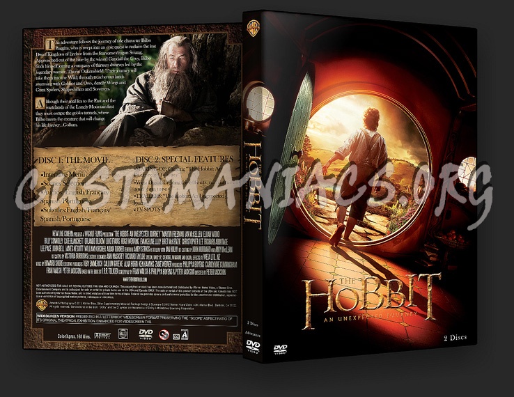 The Hobbit: An Unexpected Journey dvd cover