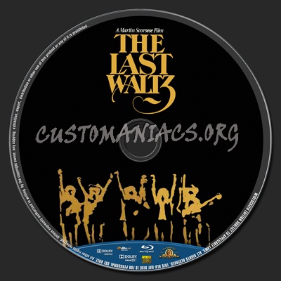 The Last Waltz blu-ray label