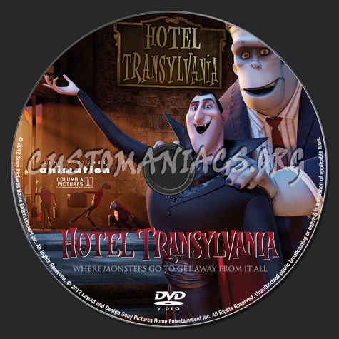 Hotel Transylvania dvd label