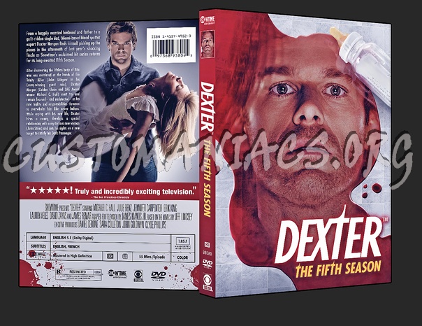 Dexter: The Fifth Season dvd cover