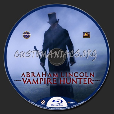 Abraham Lincoln Vampire Hunter blu-ray label