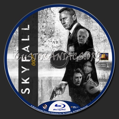 Skyfall blu-ray label