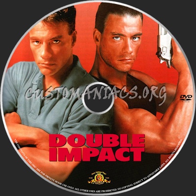 Double Impact dvd label