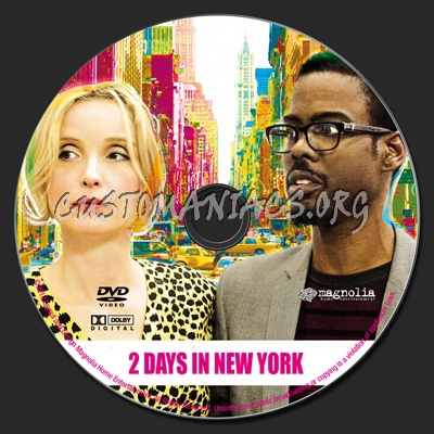 2 Days in New York dvd label