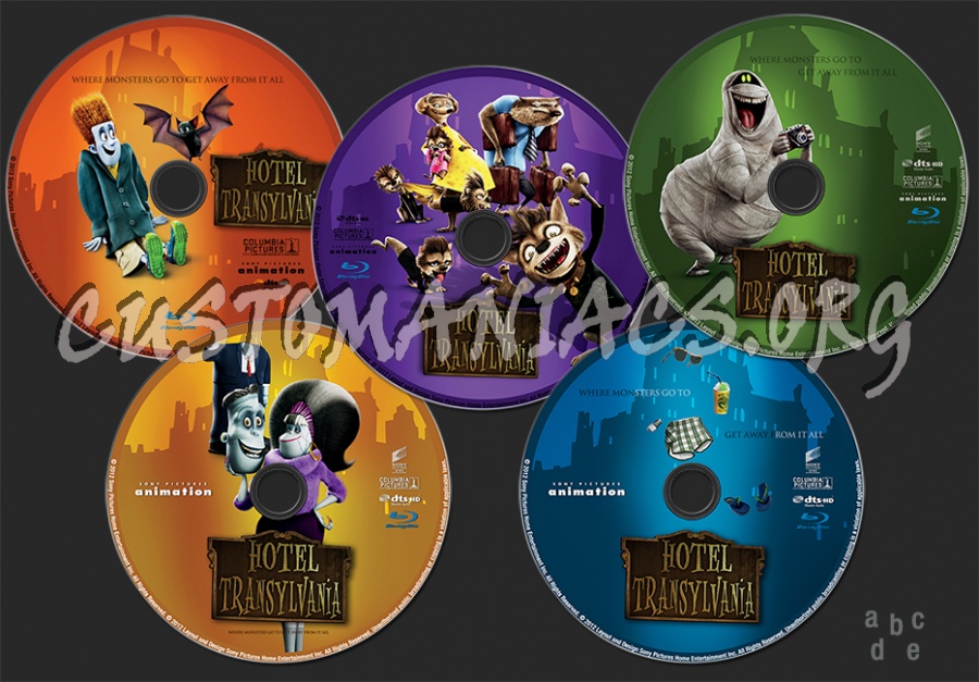 Hotel Transylvania blu-ray label