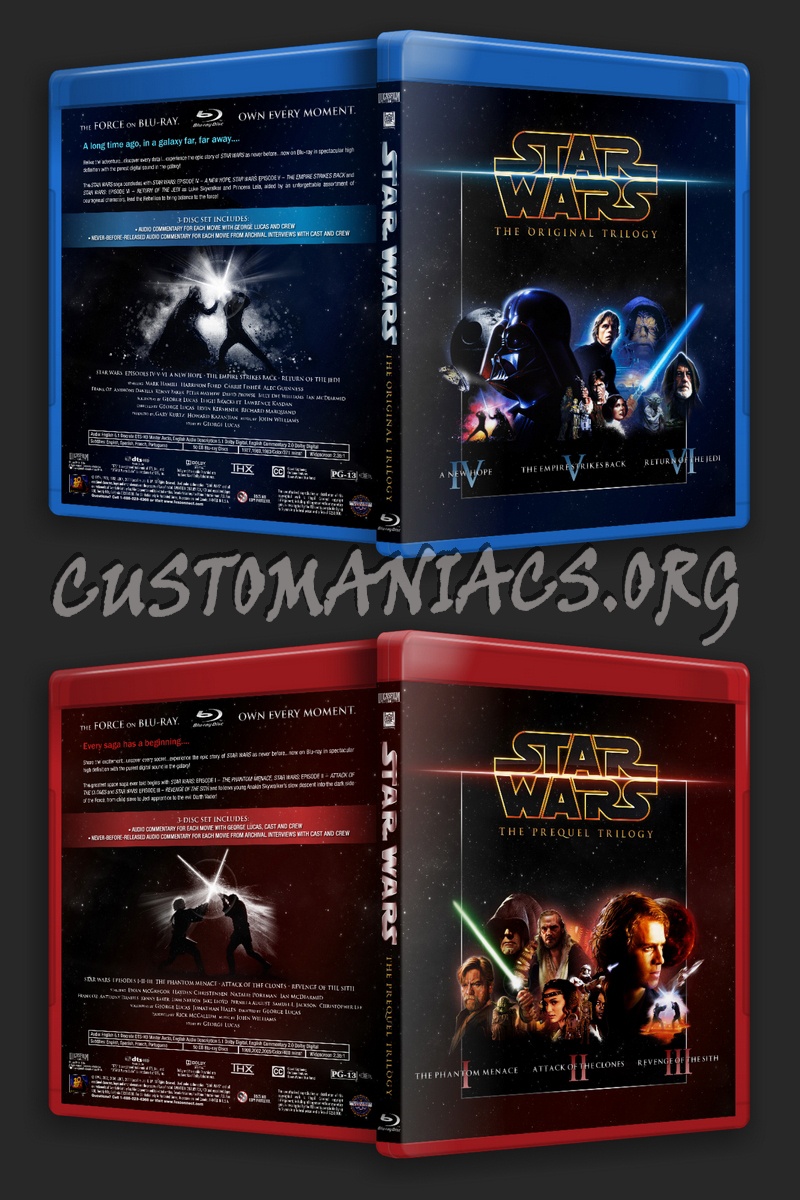 Star Wars - Originals, Prequels and Bonus blu-ray cover