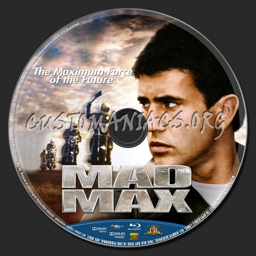 Mad Max blu-ray label