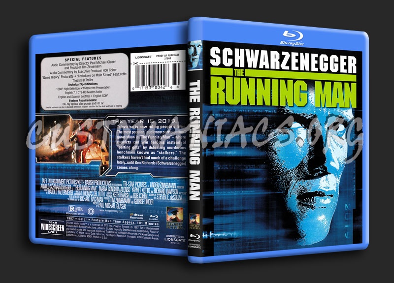 The Running Man blu-ray cover