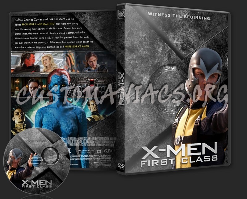 X-Men : First Class dvd cover