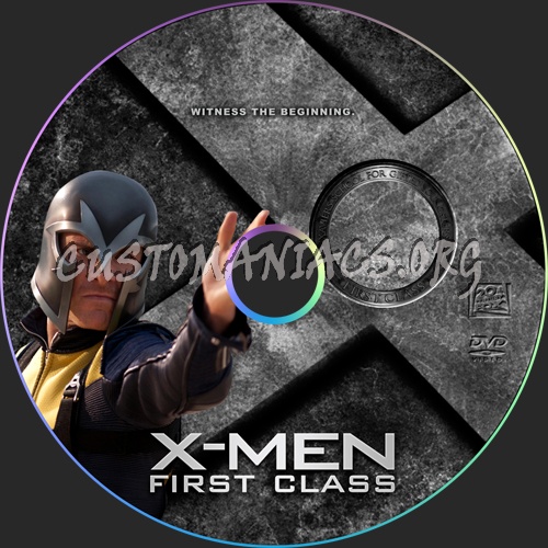 X-Men : First Class dvd label