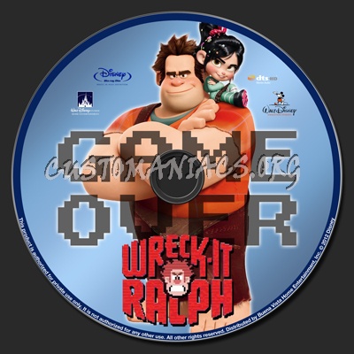 Wreck-It Ralph blu-ray label