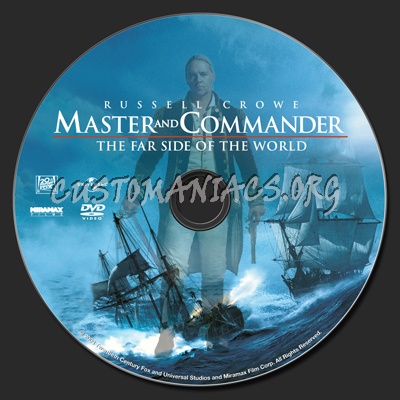 Master And Commander The Far Side of the World dvd label