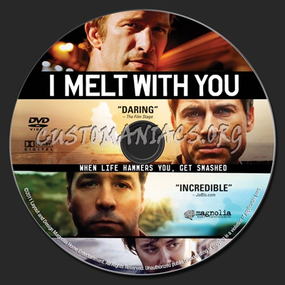 I Melt With You dvd label