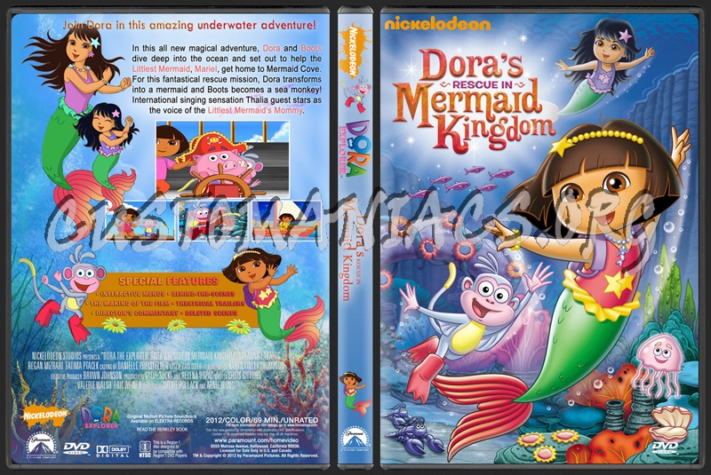 Dora the Explorer: Dora's Rescue in Mermaid Kingdom dvd cover