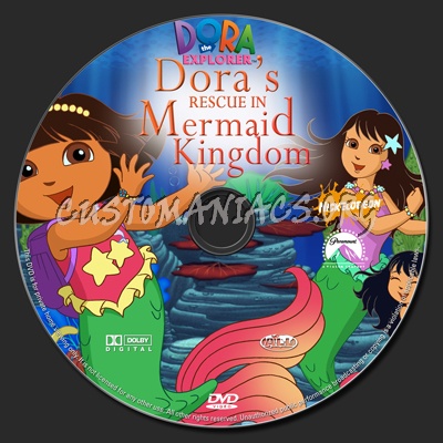 Dora the Explorer: Dora's Rescue in Mermaid Kingdom dvd label