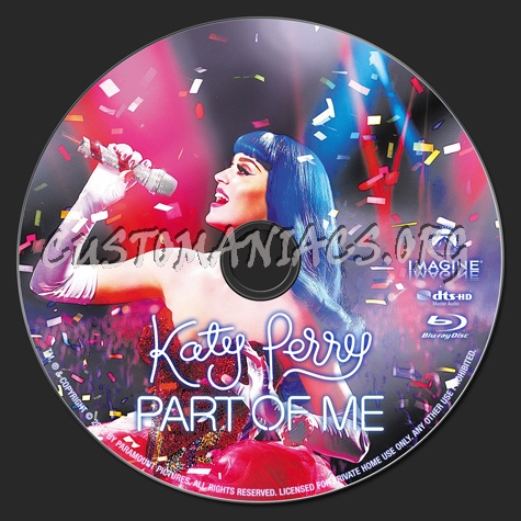 Katy Perry Part of Me blu-ray label