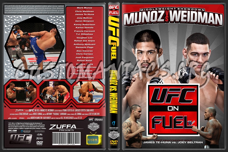 UFC on FUELtv 4 Munoz vs Weidman dvd cover