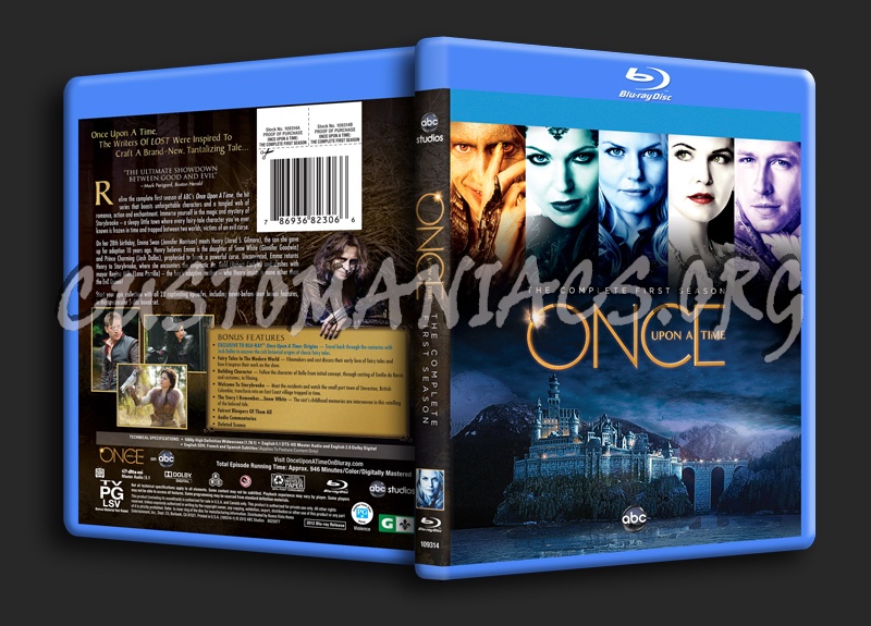 Once Upon A Time Season 1 blu-ray cover