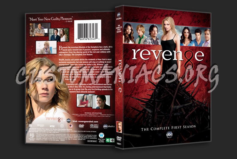 Revenge Season 1 dvd cover