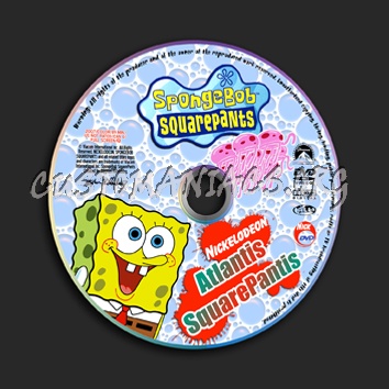 SpongeBob SquarePants Atlantis Squarepantis dvd label