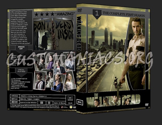 The Walking Dead Seasons One and Two dvd cover