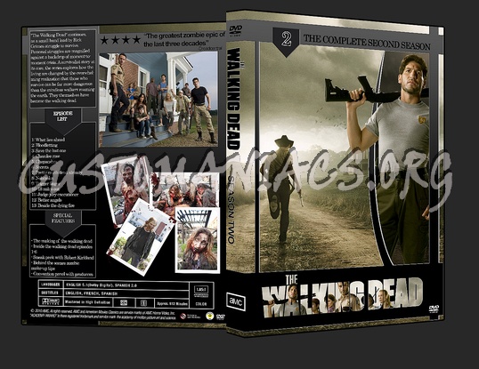 The Walking Dead Seasons One and Two dvd cover