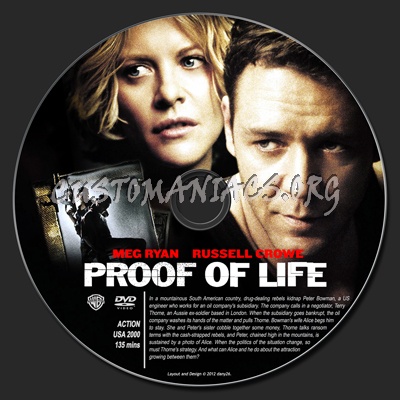 Proof of Life dvd label