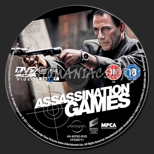 Assassination Games dvd label