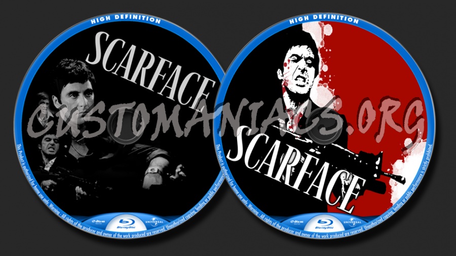 Scarface blu-ray label