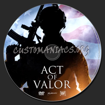 Act of Valor dvd label