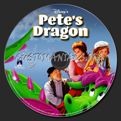 Pete's Dragon dvd label