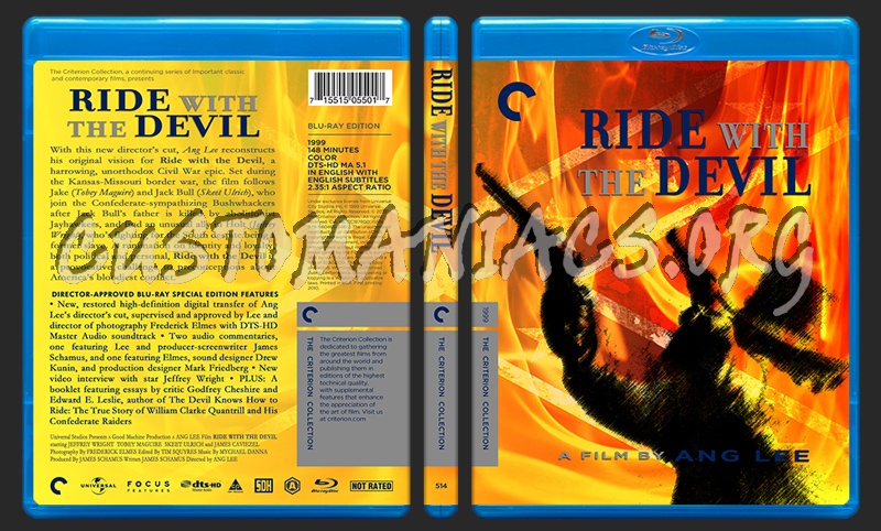 514 - Ride With The Devil blu-ray cover