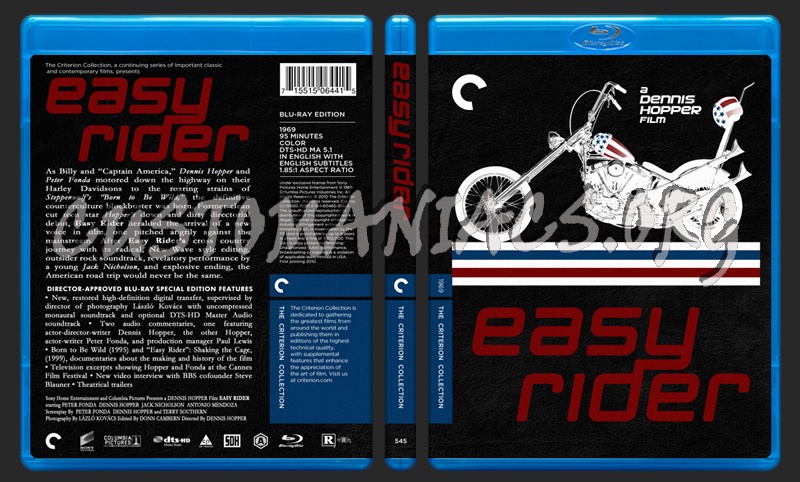545 - Easy Rider blu-ray cover