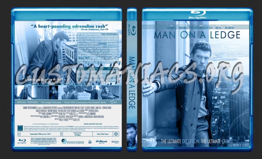 Man On A Ledge blu-ray cover