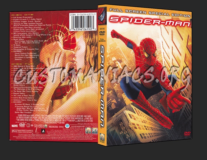 Spider-Man dvd cover