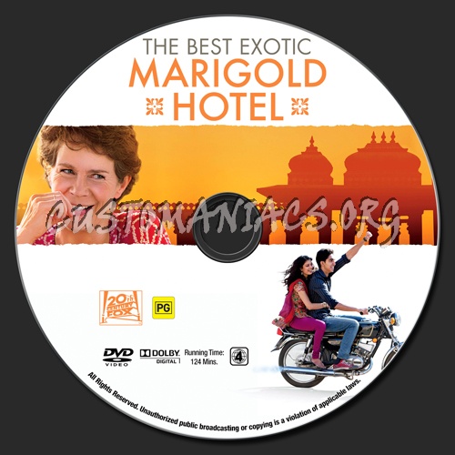 The Best Exotic Marigold Hotel dvd label