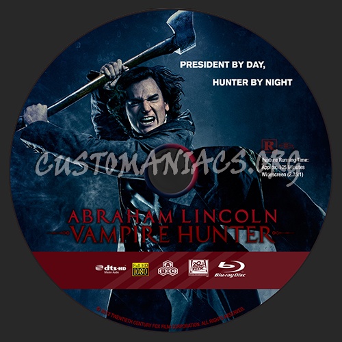 Abraham Lincoln: Vampire Hunter blu-ray label