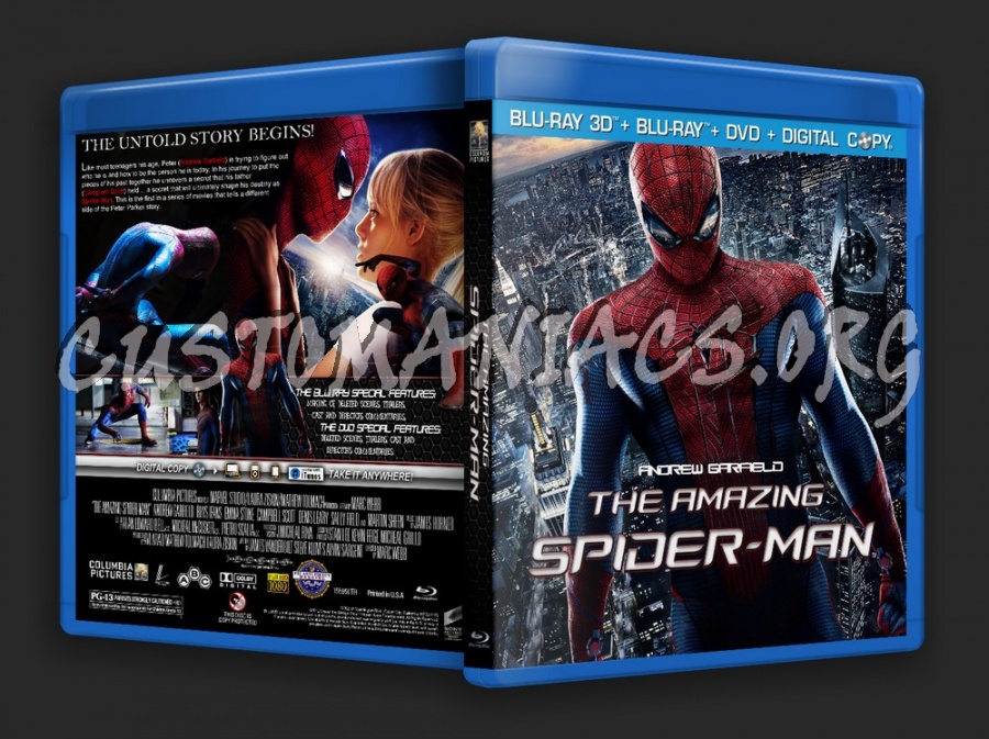 The Amazing Spider-Man blu-ray cover