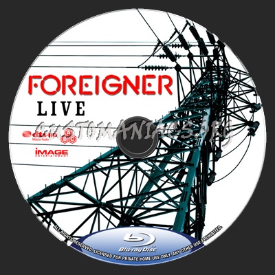 Foreigner Live (2008) blu-ray label