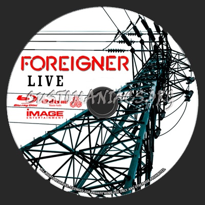 Foreigner Live (2008) blu-ray label