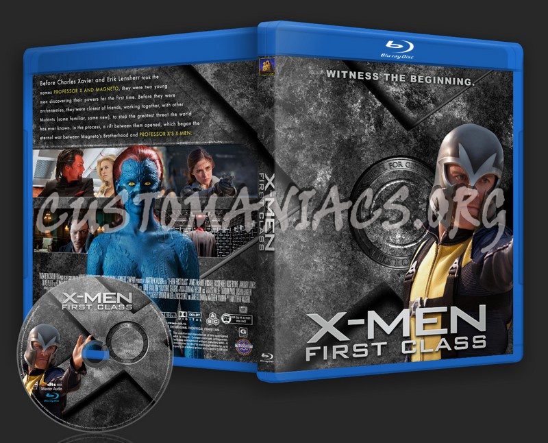 X-Men : First Class blu-ray cover