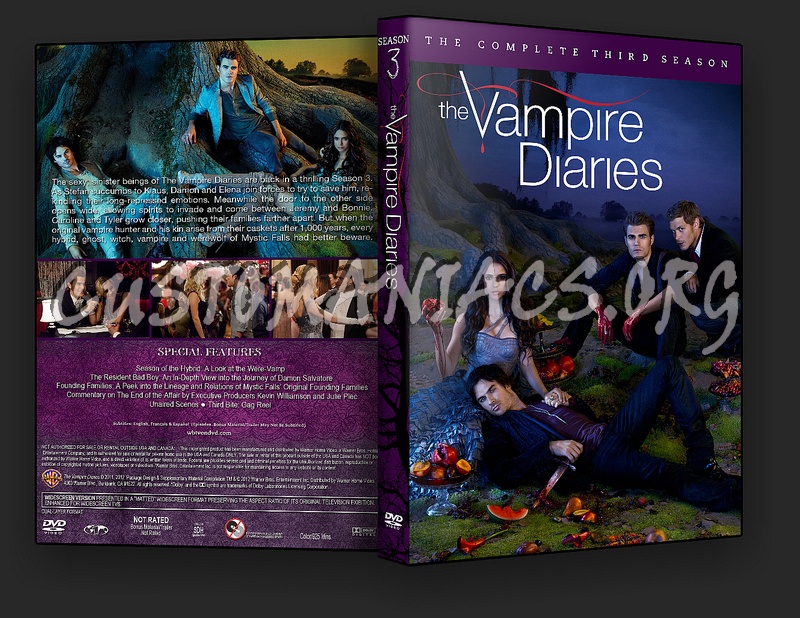 The Vampire Diaries Season 3 dvd cover