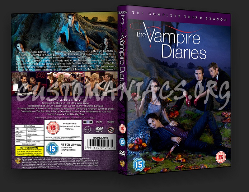 The Vampire Diaries Season 3 dvd cover