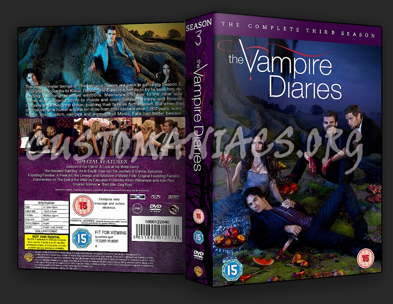 The Vampire Diaries Season 3 dvd cover