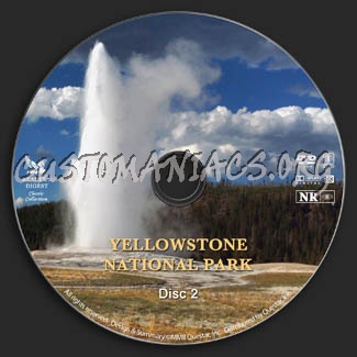 Yellowstone National Park dvd label