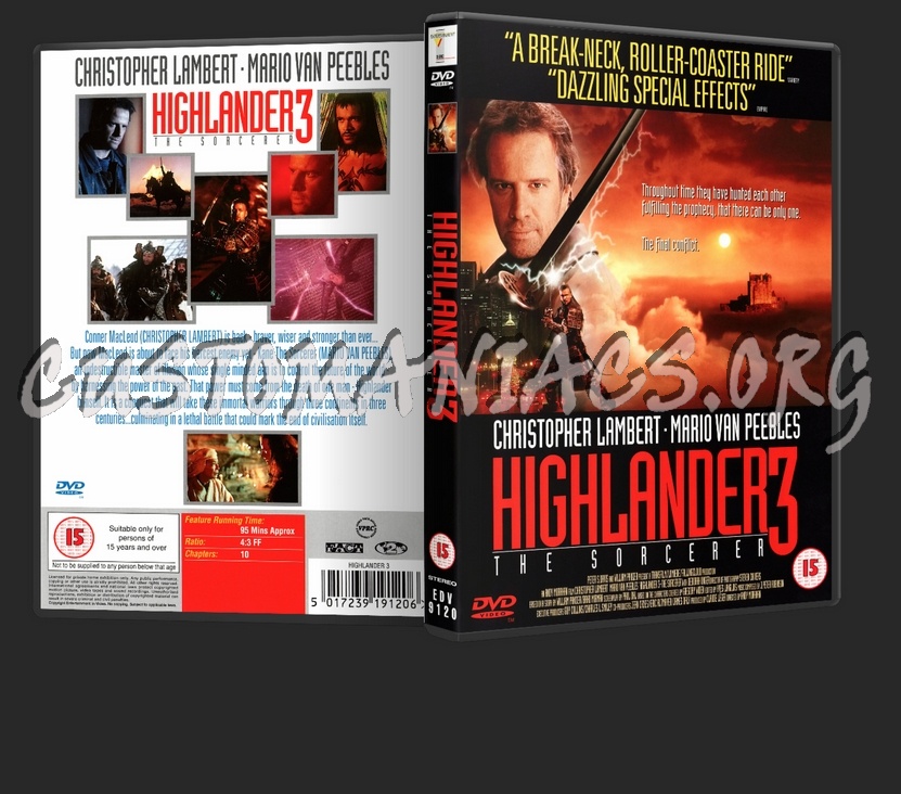 Highlander III - The Sorcerer dvd cover