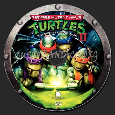 Teenage Mutant Ninja Turtles 2: Secret of the Ooze dvd label
