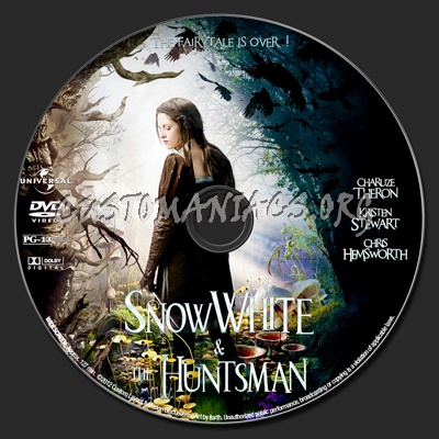 Snow White & The Huntsman dvd label